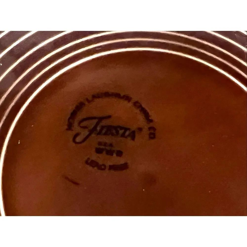 Vintage Homer Laughlin  Fiesta Chocolate Dinner Plate 10.5”